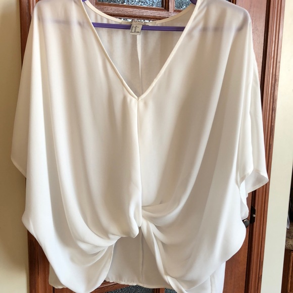 Forever 21 white sheer crop blouse - Picture 3 of 12